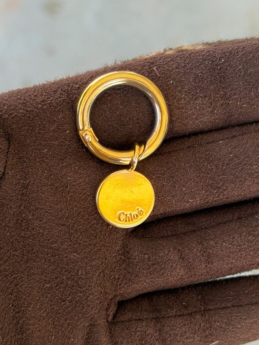 Chloe Round Keyring Charm